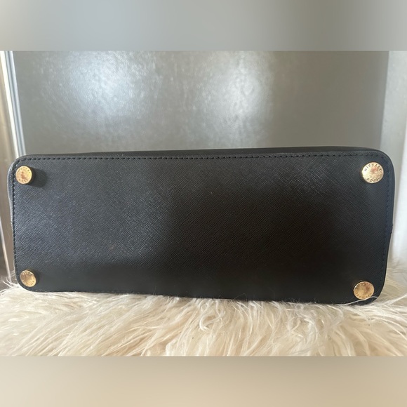 Michael Kors Hailee Crossgrain Leather Satchel - Picture 12 of 12